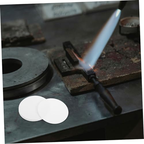 PLAFOPE 10 Stück Teiliges Runde Keramische Faser isolierpapier Hitzebeständig für Mikrowellenöfen und Keramikbrennöfen Feuerfeste Dämmplatten für DIY Glasfusing und Töpferarbeiten von PLAFOPE