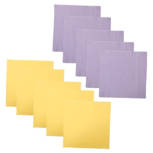 PLAFOPE 10 Stück Teiliges Silberputztücher Großes Poliertuch aus Weichem Mikrofasermaterial Vielseitig für Schmuck Uhren Brillen Musikinstrumente und Empfindliche Zufällige Farbe PLAFOPE 10 Stück Teiliges Silberputztücher Großes Poliertuch aus Weichem Mikrofasermaterial Vielseitig für Schmuck Uhren Brillen Musikinstrumente und Empfindliche Zufällige Farbe von PLAFOPE
