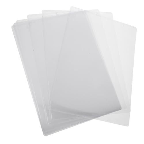 PLAFOPE 10 Stück Teiliges Transparente Klarsichthüllen Kunststoff Papier Schutzhüllen mit Aufhängeloch für Werbung und Preisanzeigen im Supermarkt und Veranstaltungen von PLAFOPE