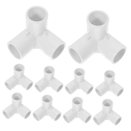 PLAFOPE 10 Stück Teiliges Wege PVC Rohrverbinder Hitzebeständig bis Robustes Fitting für DIY Gartenregal Zelt und Gewächshausrohrverbindung Langlebige PVC Möbelkomponente PLAFOPE 10 Stück Teiliges Wege PVC Rohrverbinder Hitzebeständig bis Robustes Fitting für DIY Gartenregal Zelt und Gewächshausrohrverbindung Langlebige PVC Möbelkomponente von PLAFOPE