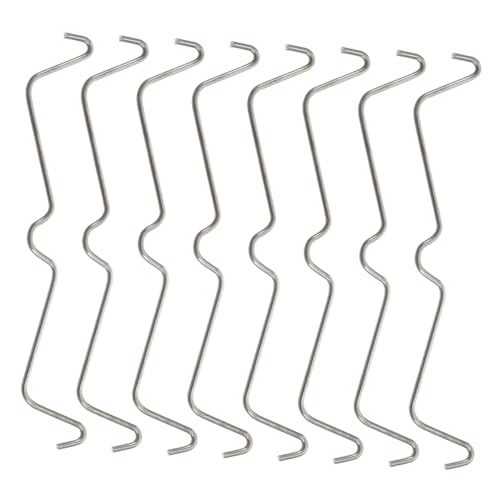 PLAFOPE 100 Stück Edelstahl Pegboard Haken Befestigungsklammern Rostfrei Robust für Werkzeugwand Lochplatte Haken Sicherung Zubehör für Werkstatt Garage von PLAFOPE