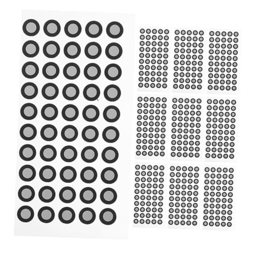 PLAFOPE 12 Blatt Reflektierende Markierungspunkte Scanner Marker Dots mit Innendurchmesser und Außendurchmesser für Präzises Optisches Tracking und Scanner kompatibilität von PLAFOPE