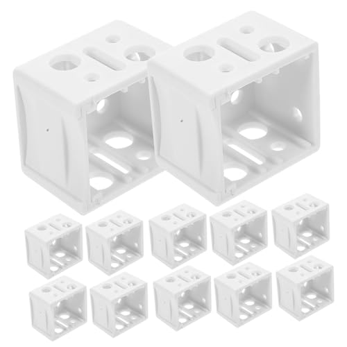 PLAFOPE 12 Stück Teiliges Mini Montagehalter für Jalousien Weiße Abs Blindhalter Robust und Kompakt Einfache Installation für Fensterjalousien und Rollos Stabiler Blindbefestiger von PLAFOPE