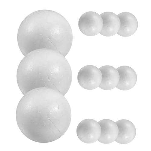PLAFOPE 12 Stück Teiliges Weiße Schaumstoffbälle Leichte Robuste Bastelkugeln für DIY Glatte Bemalbare Oberfläche für Kindergarten Schulprojekte Dekoration PLAFOPE 12 Stück Teiliges Weiße Schaumstoffbälle Leichte Robuste Bastelkugeln für DIY Glatte Bemalbare Oberfläche für Kindergarten Schulprojekte Dekoration von PLAFOPE