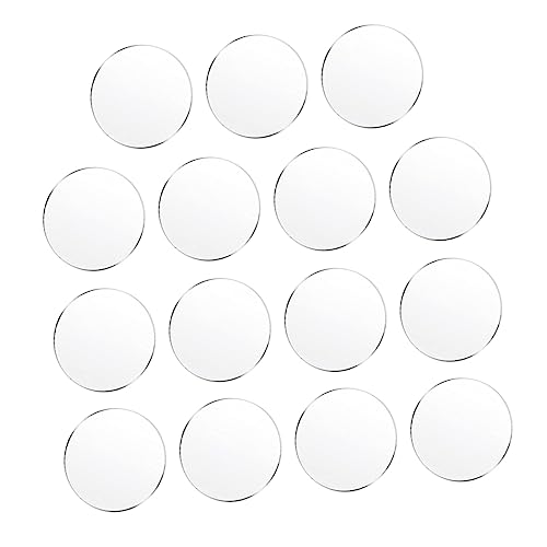 PLAFOPE 15 Stück Teiliges Runde Klare Acrylscheiben Transparente Acrylplatten für DIY Kunstprojekte Stabile Glatte Oberfläche Leicht und Vielseitig für Malerei und Basteln von PLAFOPE