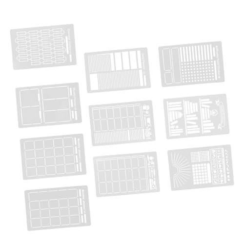PLAFOPE 16 Stück Protokoll Malerei Vorlage Schablonen Für Scrapbooking Planerschablonen Aus Kunststoff Zeitschrift Schablonenplanungsformular Beachten Sie Schablone Weiß Das Haustier PLAFOPE 16 Stück Protokoll Malerei Vorlage Schablonen Für Scrapbooking Planerschablonen Aus Kunststoff Zeitschrift Schablonenplanungsformular Beachten Sie Schablone Weiß Das Haustier von PLAFOPE