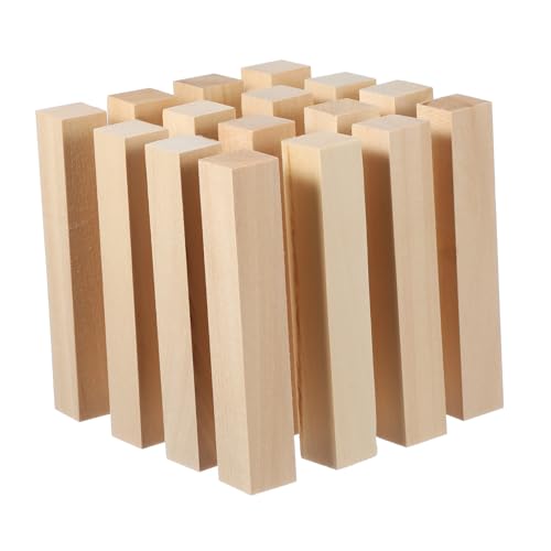 PLAFOPE 16 Stück Teiliges Quadratische Lindenholz Dübel Natürliche Robuste Holzstäbe mit Klarer Maserung für Vielseitige Bastelprojekte und DIY Holzarbeiten PLAFOPE 16 Stück Teiliges Quadratische Lindenholz Dübel Natürliche Robuste Holzstäbe mit Klarer Maserung für Vielseitige Bastelprojekte und DIY Holzarbeiten von PLAFOPE