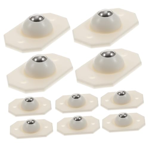 PLAFOPE 16 Stück Teiliges Selbstklebende Mini case wheels Drehbare Glatte Möbelrollen für Aufbewahrungsboxen Geeignet für Glatte Oberflächen in Küche Schlafzimmer Bad und Wohnzimmer von PLAFOPE