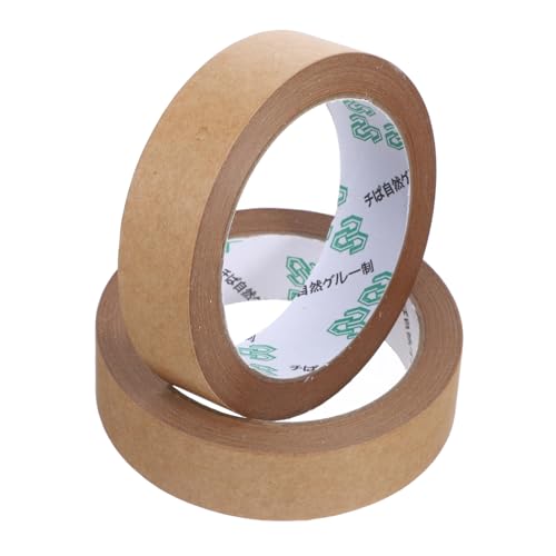 PLAFOPE 2 Rollen Selbstklebendes Papierklebeband Schreibbar Kraft Verpackungsband Mehrzweck Klebeband für Paketversiegelung Umzugskartons DIY Verpackungen PLAFOPE 2 Rollen Selbstklebendes Papierklebeband Schreibbar Kraft Verpackungsband Mehrzweck Klebeband für Paketversiegelung Umzugskartons DIY Verpackungen von PLAFOPE