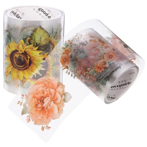 PLAFOPE 2 Rollen Vintage Pet Pflanzen Washi Tape Selbstklebend Scrapbooking Sticker für DIY Journal Scrapbook Aufkleber Dekoration PLAFOPE 2 Rollen Vintage Pet Pflanzen Washi Tape Selbstklebend Scrapbooking Sticker für DIY Journal Scrapbook Aufkleber Dekoration von PLAFOPE