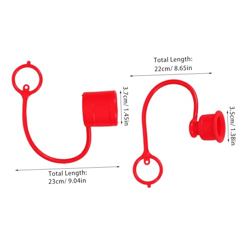 PLAFOPE 2 Satz Hydraulische Schnellkupplungs staubschutzkappen Sichere Abdichtung Einfache Installation Schützende Abdeckung für Hydraulikanschlüsse und Schnellverbinder von PLAFOPE