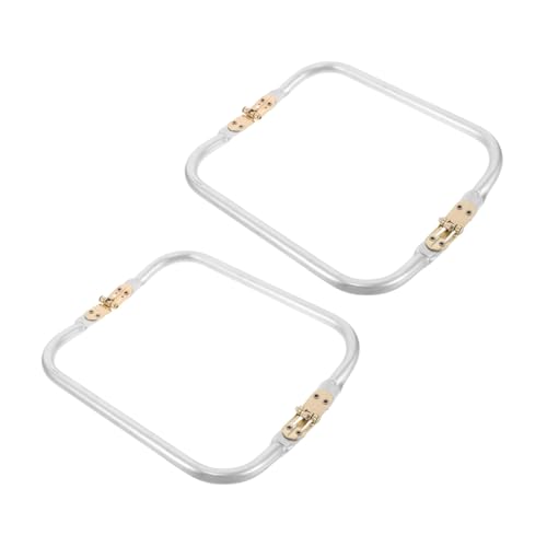 PLAFOPE 2 Stück Aluminium Taschenrahmen Quadratischer Kiss Lock Verschluss Leicht Robust für DIY Geldbörsen Handtaschen Gehäkelte Taschen Platzsparendes Design Einfache Montage PLAFOPE 2 Stück Aluminium Taschenrahmen Quadratischer Kiss Lock Verschluss Leicht Robust für DIY Geldbörsen Handtaschen Gehäkelte Taschen Platzsparendes Design Einfache Montage von PLAFOPE