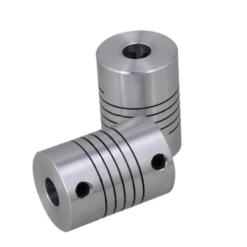 PLAFOPE 2 Stück Flexible Edelstahl-wellenkupplung Drucker Schrittmotor Elastische Verbindung zur Reduzierung von Motor Antriebsspannung von PLAFOPE
