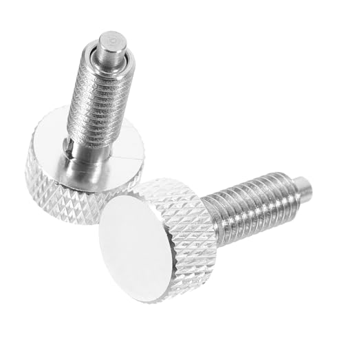 PLAFOPE 2 Stück Gerändelter Griff Federkolben aus Edelstahl Selbstsichernder Schnellverschluss Präziser Index stift für Mechanische Geräte Langlebiger Federstift für Effiziente Bedienung PLAFOPE 2 Stück Gerändelter Griff Federkolben aus Edelstahl Selbstsichernder Schnellverschluss Präziser Index stift für Mechanische Geräte Langlebiger Federstift für Effiziente Bedienung von PLAFOPE