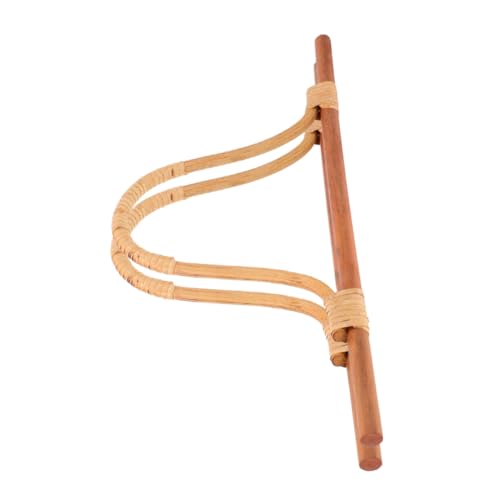 PLAFOPE 2 Stück Holzgriff D-förmiger Handtaschengriff für DIY Taschen Handtaschen Häkeltaschen Strandtaschen Ersatzgriff aus Massivem Holz Komfortabler Griff Zubehör von PLAFOPE