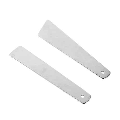 PLAFOPE 2 Stück Klebstoff-spachtel Edelstahl Spiegelpoliert Präzise Kleberauftrag Lederhandwerk DIY Ergonomisch Leicht Handhabung Mittel Groß von PLAFOPE