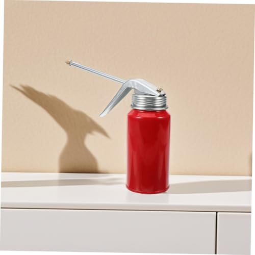 PLAFOPE 2 Stück Manuelle Ölpumpe mit Präzisionsdüse Motorölspender für Motorrad und Haushalt Schmierung Ölspender Metallbehälter Einfach zu Bedienen Langlebig Präzise Ölzufuhr von PLAFOPE