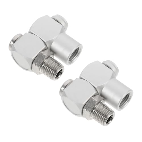PLAFOPE 2 Stück Pneumatischer Drehverbinder Rotierend für Flexible Schlauchverbindung Installieren Erhöhte Beweglichkeit und Langlebigkeit Geeignet für Maschinen und PLAFOPE 2 Stück Pneumatischer Drehverbinder Rotierend für Flexible Schlauchverbindung Installieren Erhöhte Beweglichkeit und Langlebigkeit Geeignet für Maschinen und von PLAFOPE