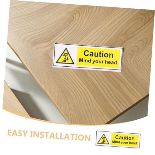 PLAFOPE 2 Stück Selbstklebendes Warnschild Achtung Kopf Aufkleber mit Englischem Text für Treppen Warenlager Glastüren und Rolltreppen Auffällige Vielseitige Sicherheitskennzeichnung PLAFOPE 2 Stück Selbstklebendes Warnschild Achtung Kopf Aufkleber mit Englischem Text für Treppen Warenlager Glastüren und Rolltreppen Auffällige Vielseitige Sicherheitskennzeichnung von PLAFOPE