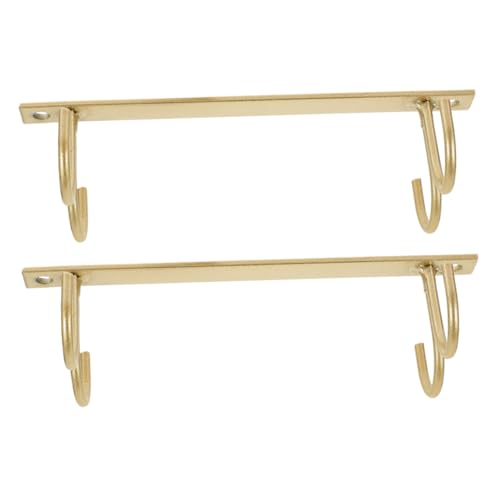 PLAFOPE 2 Stück Tassenhalter Unter Schrank Haken Bechergestell Platzsparend Küchen Organizer für Kaffeetassen und Becher Robust Elegant Minimalistisch für Küche Büro Wohnzimmer von PLAFOPE