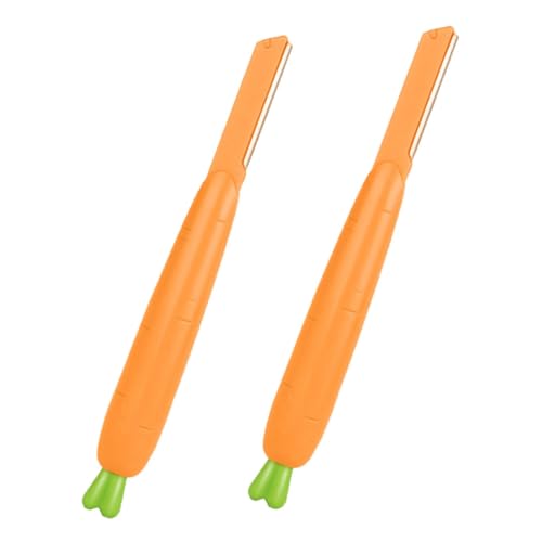 PLAFOPE 2 Stück Teiliges Augenbrauen-trimmer- Karottenform Rostfreier Stahl Sicherer Rasierer mit Schutz für Präzises Formen Leicht und Kompakt für Anfänger und Vielseitige PLAFOPE 2 Stück Teiliges Augenbrauen-trimmer- Karottenform Rostfreier Stahl Sicherer Rasierer mit Schutz für Präzises Formen Leicht und Kompakt für Anfänger und Vielseitige von PLAFOPE