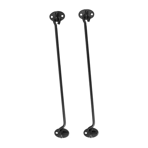 PLAFOPE 2 Stück Teiliges Edelstahl Windschutz Fensterhaken für Fenster und Schranktüren mit Schrauben Rostfrei Langlebig Einfache Montage Glatte Oberfläche Schwarz PLAFOPE 2 Stück Teiliges Edelstahl Windschutz Fensterhaken für Fenster und Schranktüren mit Schrauben Rostfrei Langlebig Einfache Montage Glatte Oberfläche Schwarz von PLAFOPE