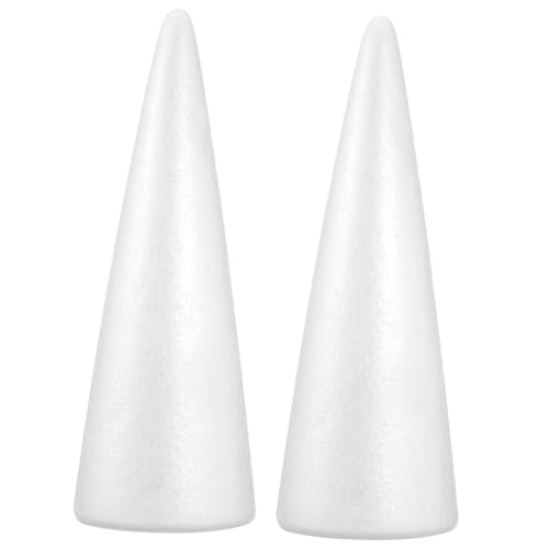 PLAFOPE 2 Stück Weiße Styroporkegel für DIY Weihnachtsbaum Bastelprojekte Stabile Schaumstoffkegel für Kinderhandwerk Vielseitig Bemalbar für Winter Festdekorationen PLAFOPE 2 Stück Weiße Styroporkegel für DIY Weihnachtsbaum Bastelprojekte Stabile Schaumstoffkegel für Kinderhandwerk Vielseitig Bemalbar für Winter Festdekorationen von PLAFOPE