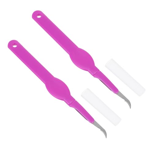 PLAFOPE 2 Stücke Kunststoff Naht Tragbare Stickgarn Cutter Schere Für Crafting Thread von PLAFOPE