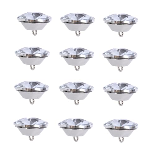 PLAFOPE 20 Stück Kristallknöpfe mit Metallöse Runde Strass Dekoknöpfe für Sofa Polsterung DIY Nähen Glitzernde Transparente Schmuckknöpfe für Möbel und Bastelarbeiten PLAFOPE 20 Stück Kristallknöpfe mit Metallöse Runde Strass Dekoknöpfe für Sofa Polsterung DIY Nähen Glitzernde Transparente Schmuckknöpfe für Möbel und Bastelarbeiten von PLAFOPE