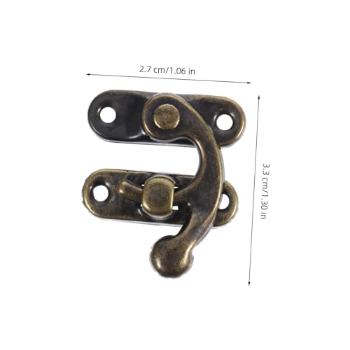 PLAFOPE 20 Stück Teiliges Vintage Schrankverschluss Antike Bronze Hakenklammer mit Schrauben für Schmuckkasten Kosmetikbox Holzbox Zubehör PLAFOPE 20 Stück Teiliges Vintage Schrankverschluss Antike Bronze Hakenklammer mit Schrauben für Schmuckkasten Kosmetikbox Holzbox Zubehör von PLAFOPE