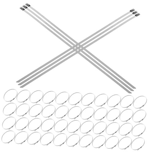 PLAFOPE 200 Stück Edelstahl Rohrschellen Edelstahl Kabelbinder Robuste Rohrbänder Bindedraht Stahlbänder Rohr Kabelbinder Stahldrahtbinder Farm Silberfarben PLAFOPE 200 Stück Edelstahl Rohrschellen Edelstahl Kabelbinder Robuste Rohrbänder Bindedraht Stahlbänder Rohr Kabelbinder Stahldrahtbinder Farm Silberfarben von PLAFOPE