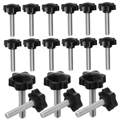 PLAFOPE 20Stücke Rändelschraube Sterngriffknopf für Schnelles Anziehen und Lösen Klemmgriff für Vielseitige Anwendungen Ergonomisches Design für Einfache Bedienung PLAFOPE 20Stücke Rändelschraube Sterngriffknopf für Schnelles Anziehen und Lösen Klemmgriff für Vielseitige Anwendungen Ergonomisches Design für Einfache Bedienung von PLAFOPE