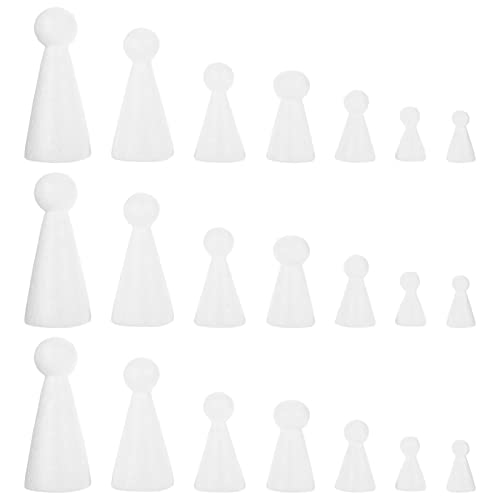 PLAFOPE 21 Stück Teiliges DIY Schaumstoff Figuren Weiße Bastelfiguren zum Bemalen Geruchlos und Langlebig Fördert Kreativität und Malfertigkeit für Inklusive Große Puppen PLAFOPE 21 Stück Teiliges DIY Schaumstoff Figuren Weiße Bastelfiguren zum Bemalen Geruchlos und Langlebig Fördert Kreativität und Malfertigkeit für Inklusive Große Puppen von PLAFOPE