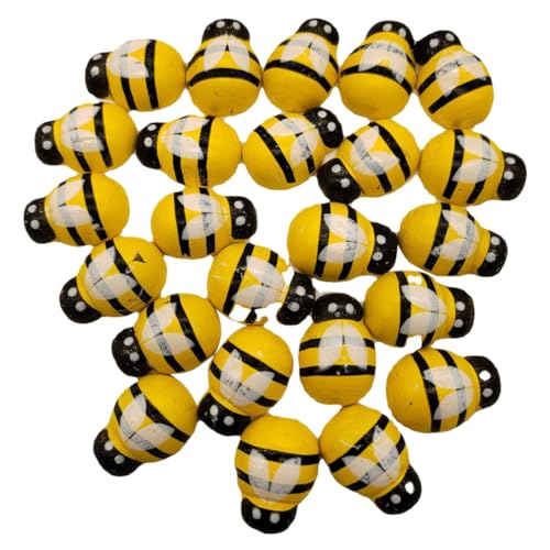 PLAFOPE 24 Stück Teiliges Holz Bienen Deko Handbemalt Tier Tablett Dekoration DIY Bastelbedarf für Festliche Tischmitte und Wohnaccessoires PLAFOPE 24 Stück Teiliges Holz Bienen Deko Handbemalt Tier Tablett Dekoration DIY Bastelbedarf für Festliche Tischmitte und Wohnaccessoires von PLAFOPE