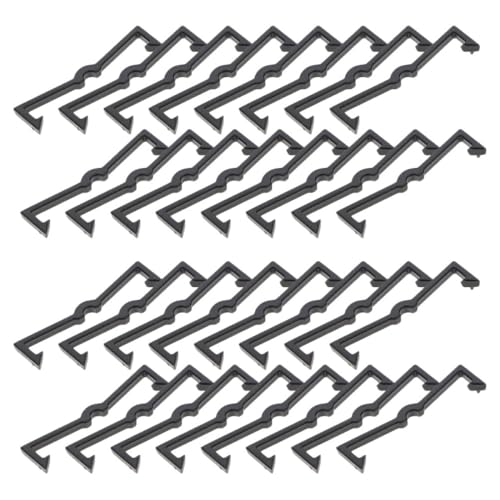 PLAFOPE 250 Stück Pegboard Hook Fixers Kunststoff Clips Pegboard Organizer Sicherer Halt für Haken Wandmontage Zubehör für Küche Garage Schlafzimmer von PLAFOPE