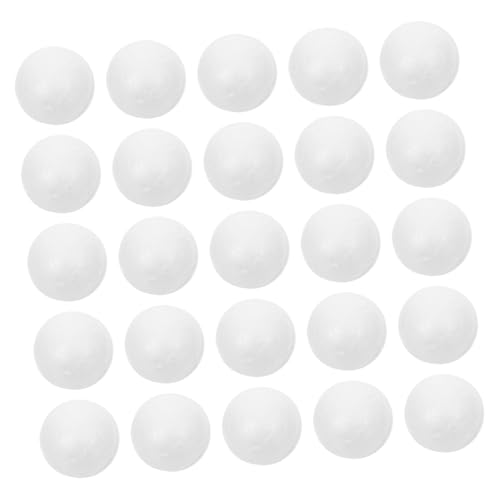 PLAFOPE 250 Stück Weiße Styropor Kugeln DIY Bastelmaterial für Runde Schaumstoffbälle Weihnachtsdekoration Robuste Handwerkskugeln für Kreative Projekte und Ornamente von PLAFOPE