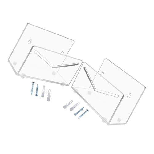 PLAFOPE 2Stücke Transparente Acryl Briefhalter Brief Organizer für Schreibtisch und Wandmontage Eleganter Postsortierer für Büro Schule und Zuhause Robust und Platzsparend von PLAFOPE