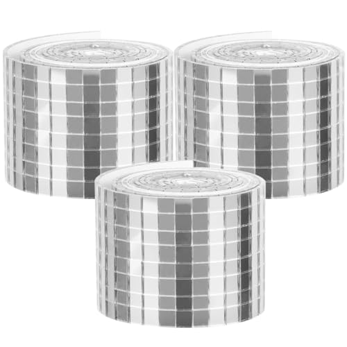PLAFOPE 3 Rollen Selbstklebende Spiegel Mosaikfliesen DIY Wandaufkleber Silber Für Küche Bad Wohnzimmer Bar Glänzende Glasfliesen Dekorationssticker Entfernbare Wanddekoration PLAFOPE 3 Rollen Selbstklebende Spiegel Mosaikfliesen DIY Wandaufkleber Silber Für Küche Bad Wohnzimmer Bar Glänzende Glasfliesen Dekorationssticker Entfernbare Wanddekoration von PLAFOPE