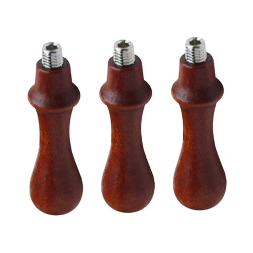 PLAFOPE 3 Stück Teiliges Europäischer Wachssiegel Holzgriff Seidenmatt Lackiert Langlebiger Buchenholz Griff Geeignet für Scrapbooking Einladungen und Weihnachtsdekoration von PLAFOPE