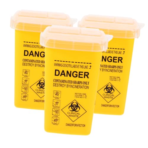 PLAFOPE 3 Stück Teiliges Kleiner Sharps behälter mit Klappdeckel Kompakter Tragbarer für Scharfe Medizinische Gegenstände Geeignet für Zuhause Labor und Reise PLAFOPE 3 Stück Teiliges Kleiner Sharps behälter mit Klappdeckel Kompakter Tragbarer für Scharfe Medizinische Gegenstände Geeignet für Zuhause Labor und Reise von PLAFOPE