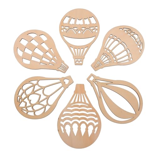 PLAFOPE 30 Stück Teiliges Heißluftballon Holzplättchen für DIY Graffiti Bastelspielzeug Handbemalt Natürliche Holzscheiben mit Glatter Oberfläche für Kreative Dekoration und PLAFOPE 30 Stück Teiliges Heißluftballon Holzplättchen für DIY Graffiti Bastelspielzeug Handbemalt Natürliche Holzscheiben mit Glatter Oberfläche für Kreative Dekoration und von PLAFOPE