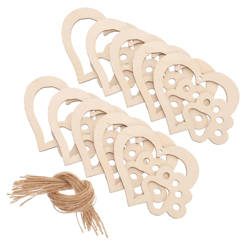 PLAFOPE 30 Stück Teiliges Rustikale Holzherz deko mit Hundepfotenform Unbehandelte Holzscheiben für DIY Bastelmaterial Glatte Oberfläche für Valentinstag Hochzeit Partydekoration PLAFOPE 30 Stück Teiliges Rustikale Holzherz deko mit Hundepfotenform Unbehandelte Holzscheiben für DIY Bastelmaterial Glatte Oberfläche für Valentinstag Hochzeit Partydekoration von PLAFOPE