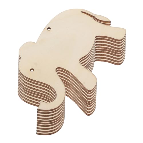 PLAFOPE 30 Stück Teiliges Unvollendete Holz elefantenformen Juteband Natürliche Holzscheiben zum Gravieren Stempeln und DIY basteln Holzanhänger für Geschenke Hochzeit und Heimdekoration von PLAFOPE