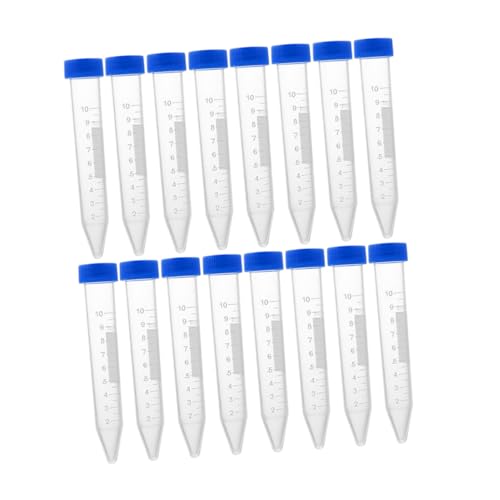 PLAFOPE 30 Stück Zentrifugenröhrchen mit Schraubverschluss Kunststoff-testtube mit Messskala Spitzboden Laborprobenbehälter für Biochemie und Molekularbiologie Flüssigkeitsresistent PLAFOPE 30 Stück Zentrifugenröhrchen mit Schraubverschluss Kunststoff-testtube mit Messskala Spitzboden Laborprobenbehälter für Biochemie und Molekularbiologie Flüssigkeitsresistent von PLAFOPE