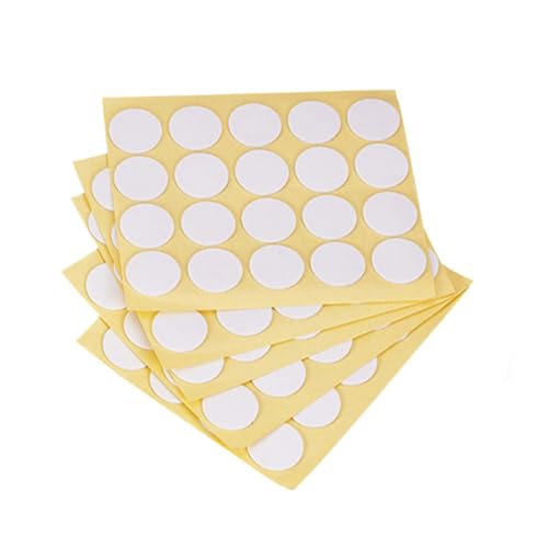 PLAFOPE 300 Stück Gelbe Doppelseitige Schaumstoff klebeetiketten Selbstklebende Klebepunkte für Kerzendochte Einfach zu Fixieren und Rückstandsfrei Entfernbar Langlebig und Vielseitig von PLAFOPE