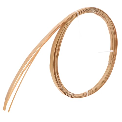 PLAFOPE 4 Rollen Natürliche Bambusstreifen in Flexibel und Robust für Korbflechten Möbelreparatur DIY Handwerksmaterial Nachhaltig und Vielseitig Verwendbar von PLAFOPE