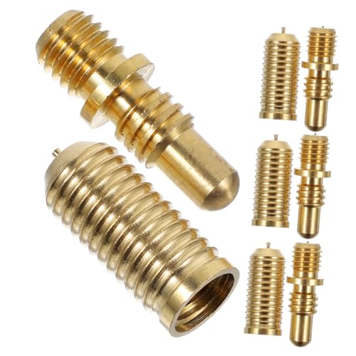 PLAFOPE 4 Sätze Pool Cue Extension Joint Schrauben aus Kupfer Robustes Billard Queue Zubehör Präzise Verbindungsteile für Pool Cue Hardware Rostbeständig Ersatzset für Billiard Snooker von PLAFOPE