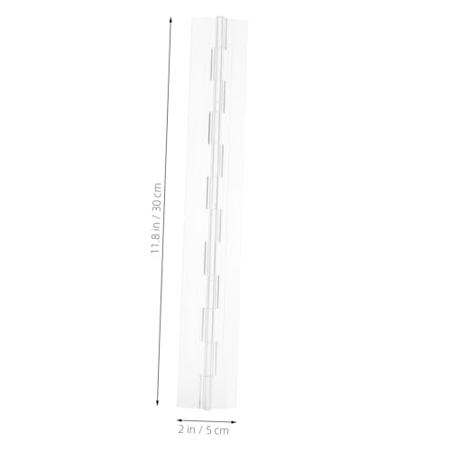 PLAFOPE 4 Stk. Teiliges Transparente Acrylscharniere Lange Klappscharniere für Diy-bastelprojekte Klare Scharniere für Schranktüren Holzkisten und Möbel Einfache Montage Stilvolle Optik von PLAFOPE