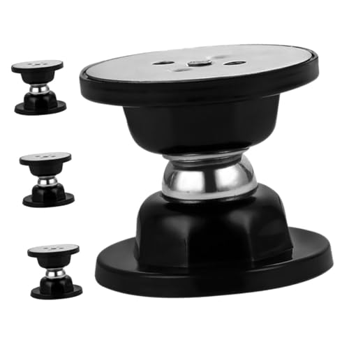 PLAFOPE 4 Stück Magnetische Türstopper ohne Bohren Winddicht Geräuschdämpfend mit Silikonpuffer für Glatte Oberflächen Wie Holz Metall für Schlafzimmer und Büro Schwarz von PLAFOPE