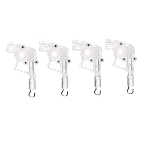 PLAFOPE 4 Stück Teiliges Blinds Wand Tilter aus Robustem Kunststoff Hexagonales Design Transparent Niedrige Bauhöhe Installieren Ersatzteil für Horizontale Jalousien Geeignet für von PLAFOPE